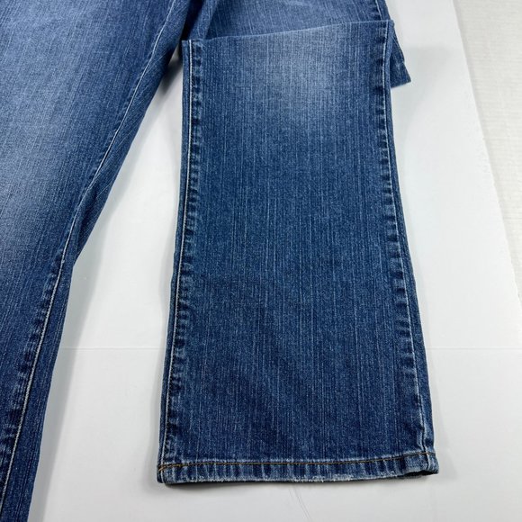 Lucky Brand Jean Women 30 Classic Fit Baby Boot Blue Faded Whisker Stretch Denim - Picture 5 of 16